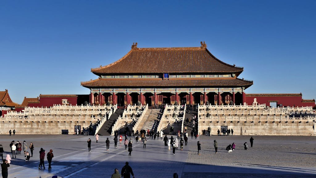 The majestic architecture of the Forbidden City in Beijing, China, a UNESCO World Heritage Site.
